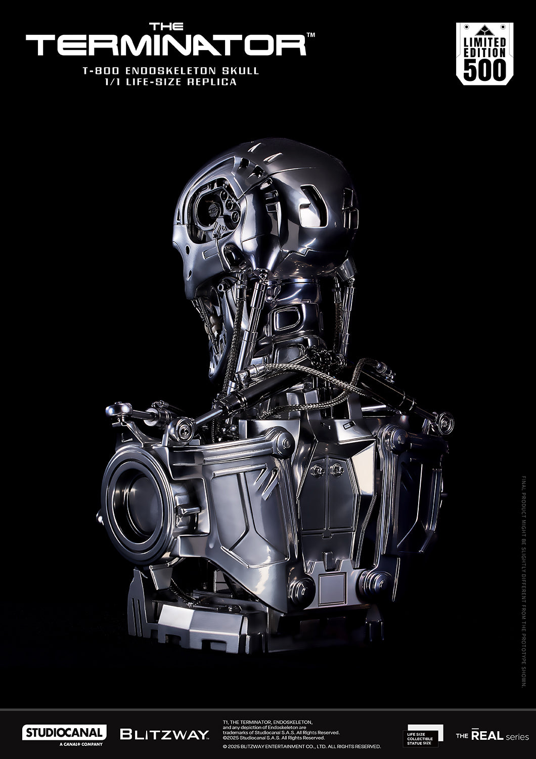 T-800 Endoskeleton Skull 1/1 ライフサイズレプリカ