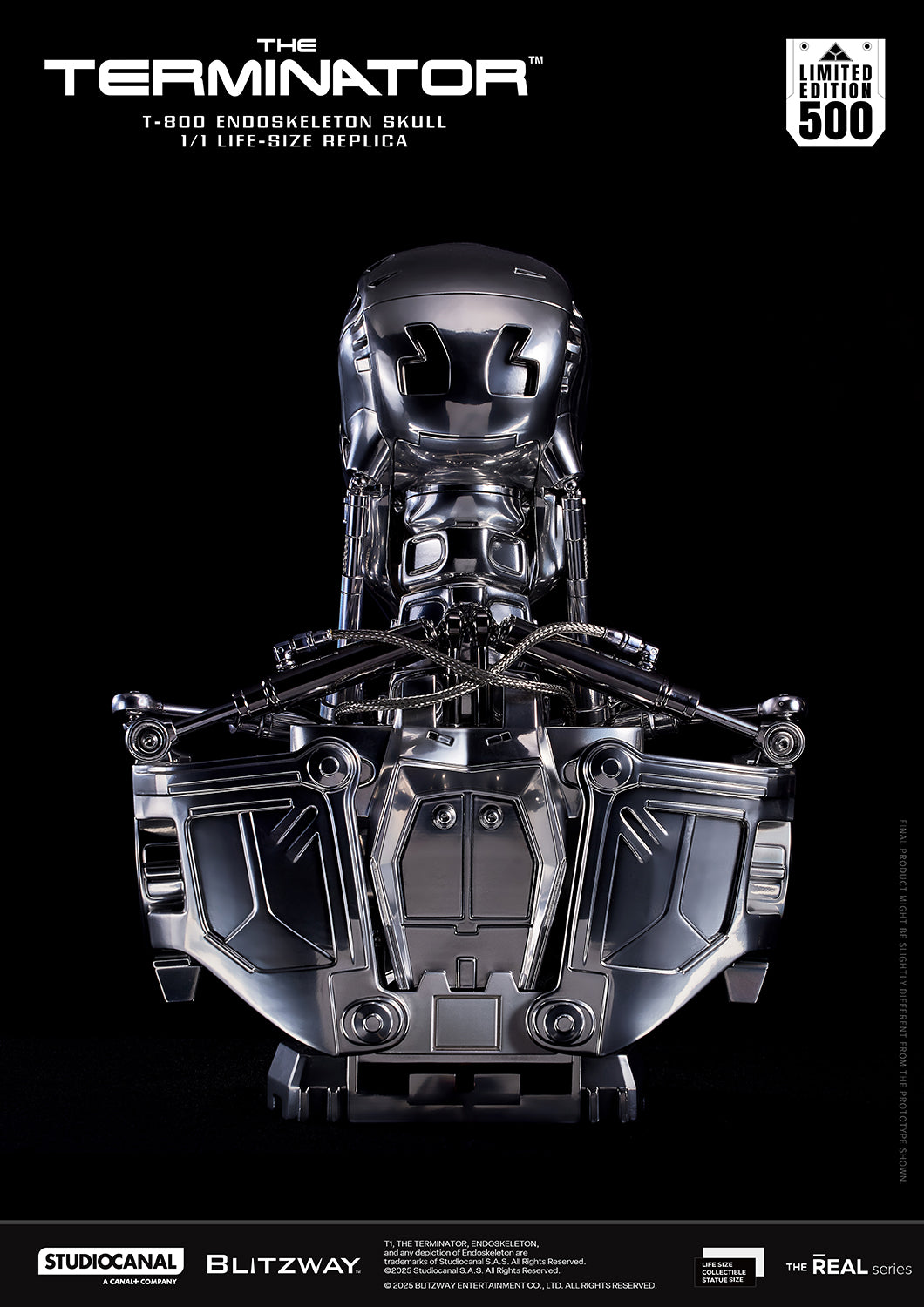 T-800 Endoskeleton Skull 1/1 ライフサイズレプリカ