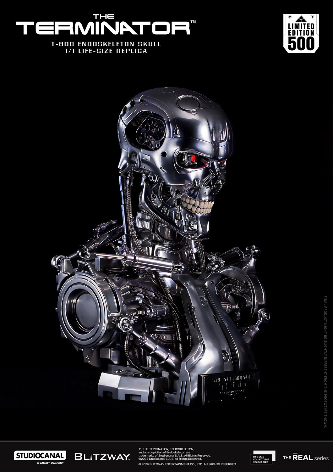 T-800 Endoskeleton Skull 1/1 ライフサイズレプリカ