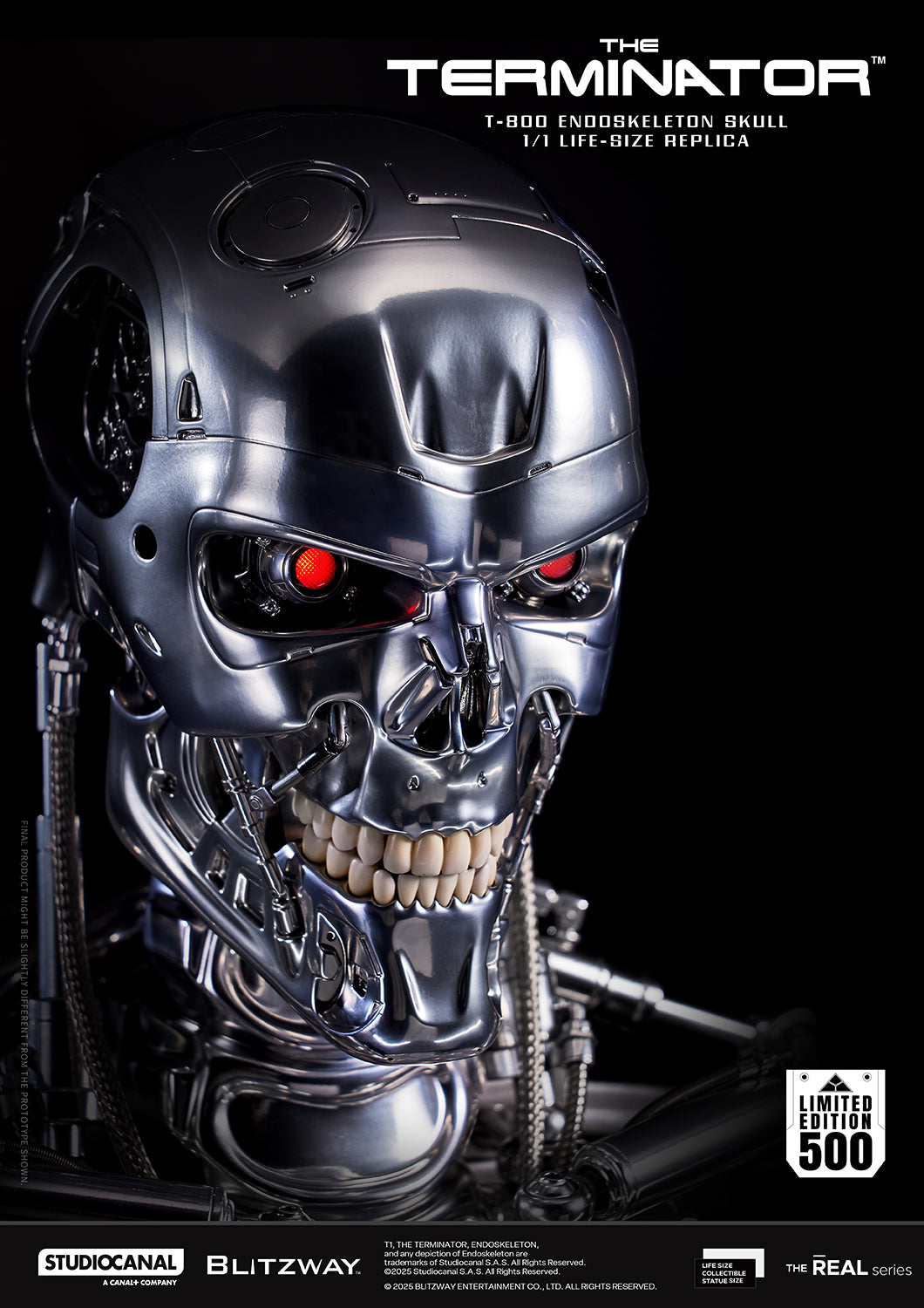 T-800 Endoskeleton Skull 1/1 ライフサイズレプリカ