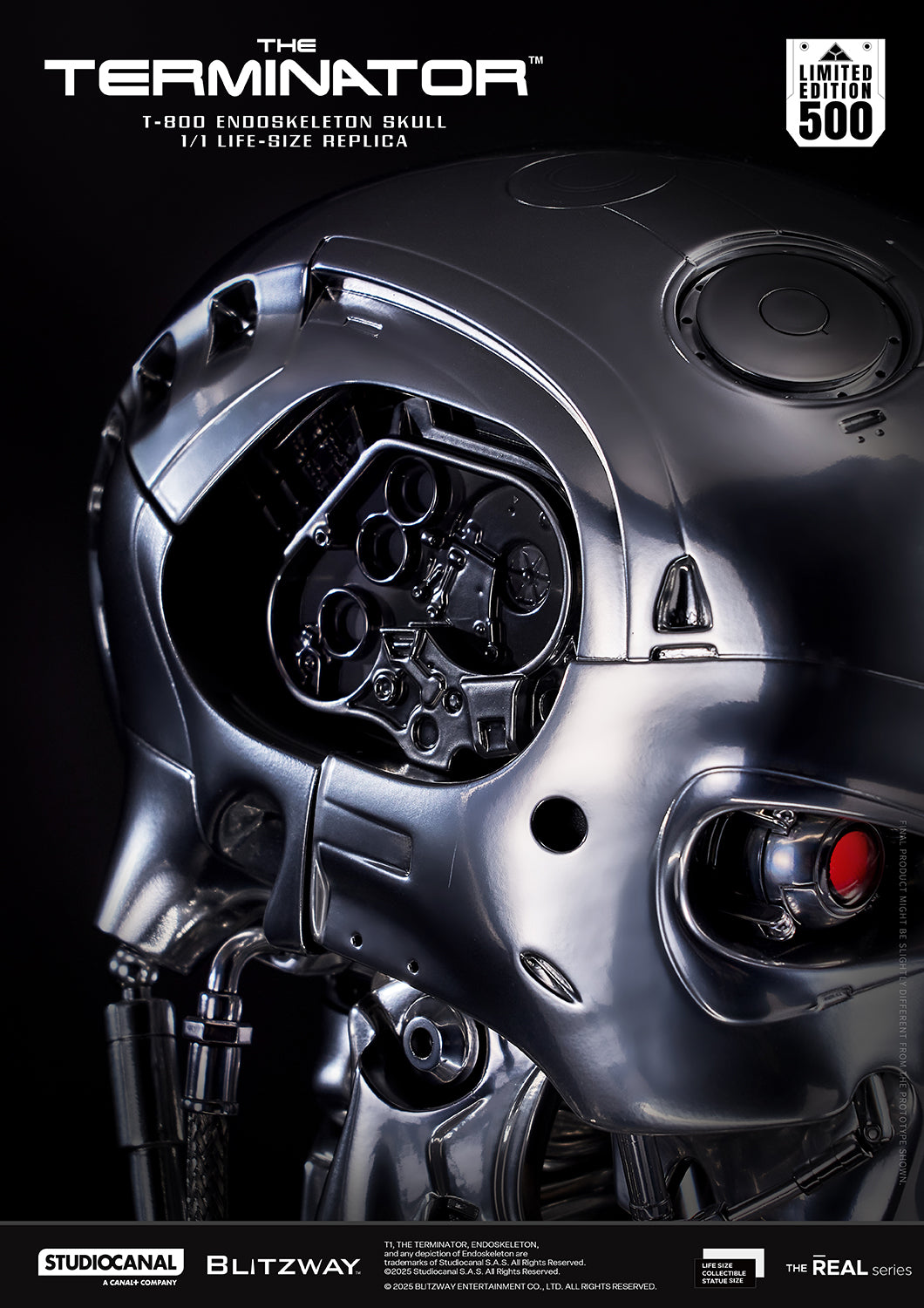 T-800 Endoskeleton Skull 1/1 ライフサイズレプリカ