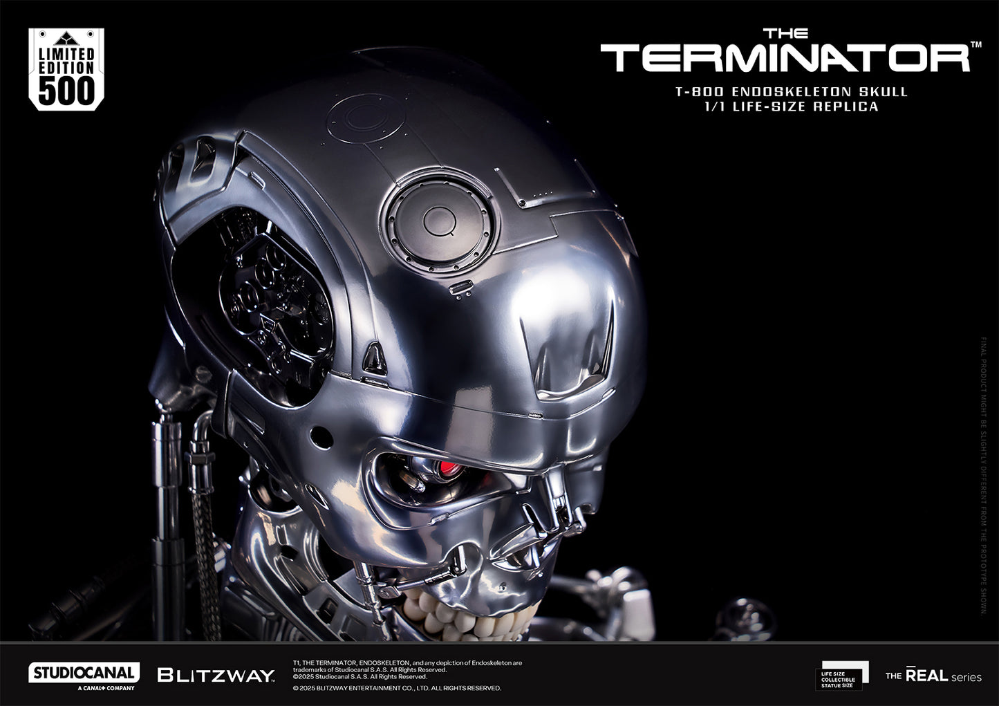 T-800 Endoskeleton Skull 1/1 ライフサイズレプリカ