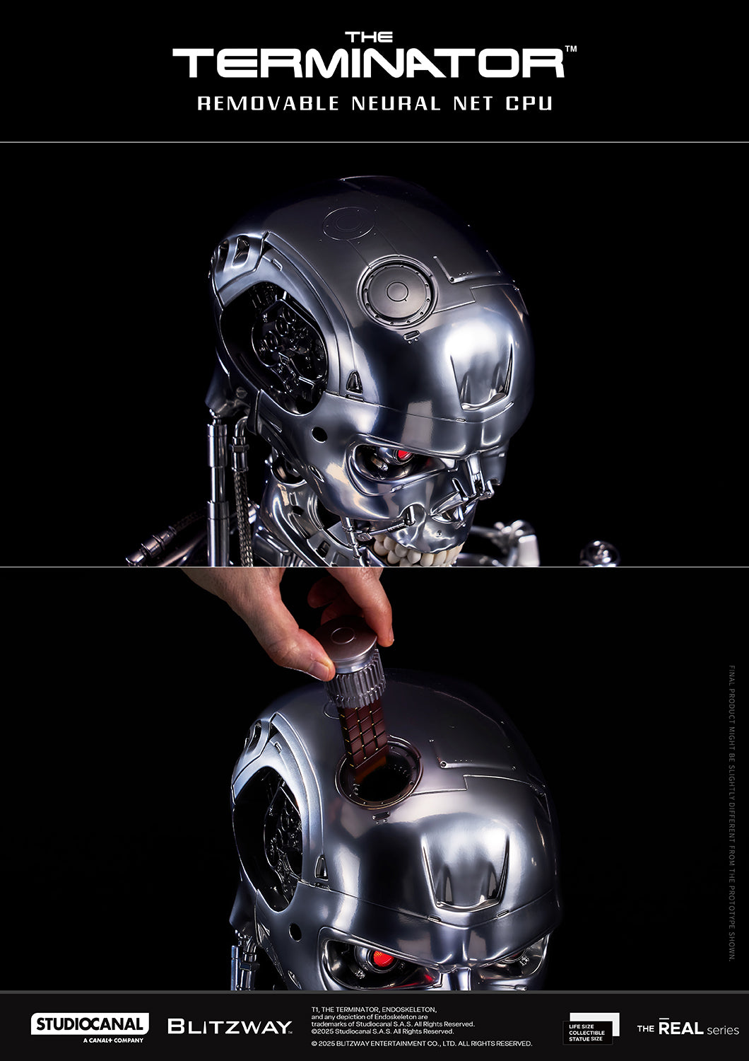 T-800 Endoskeleton Skull 1/1 ライフサイズレプリカ