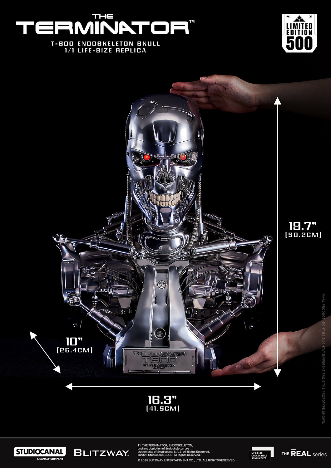 T-800 Endoskeleton Skull 1/1 ライフサイズレプリカ