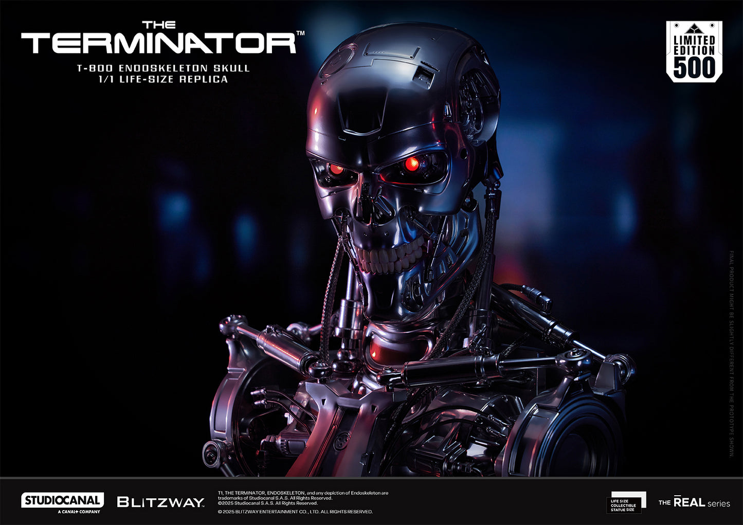 T-800 Endoskeleton Skull 1/1 ライフサイズレプリカ