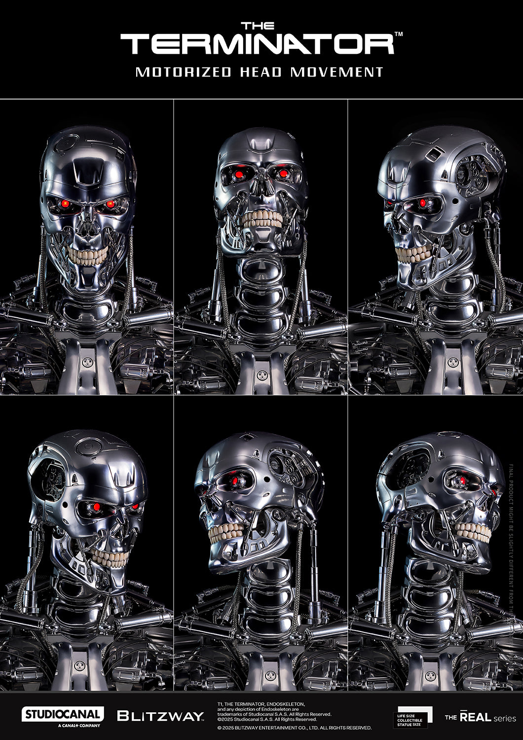T-800 Endoskeleton Skull 1/1 ライフサイズレプリカ