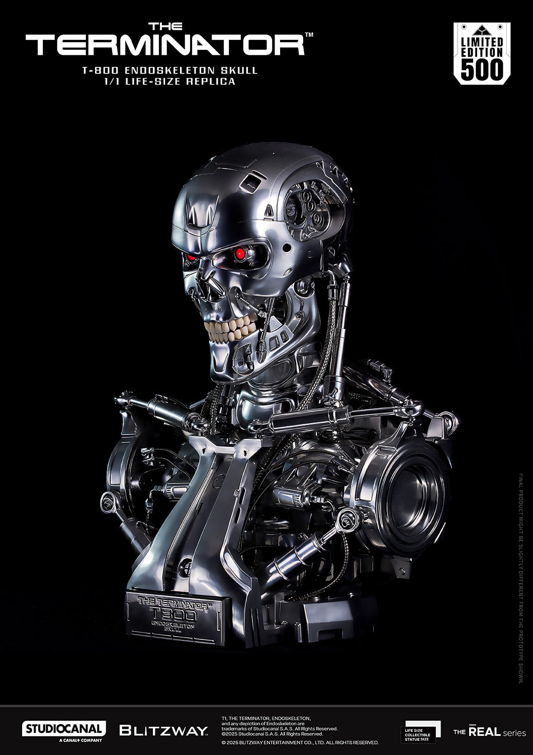 T-800 Endoskeleton Skull 1/1 ライフサイズレプリカ