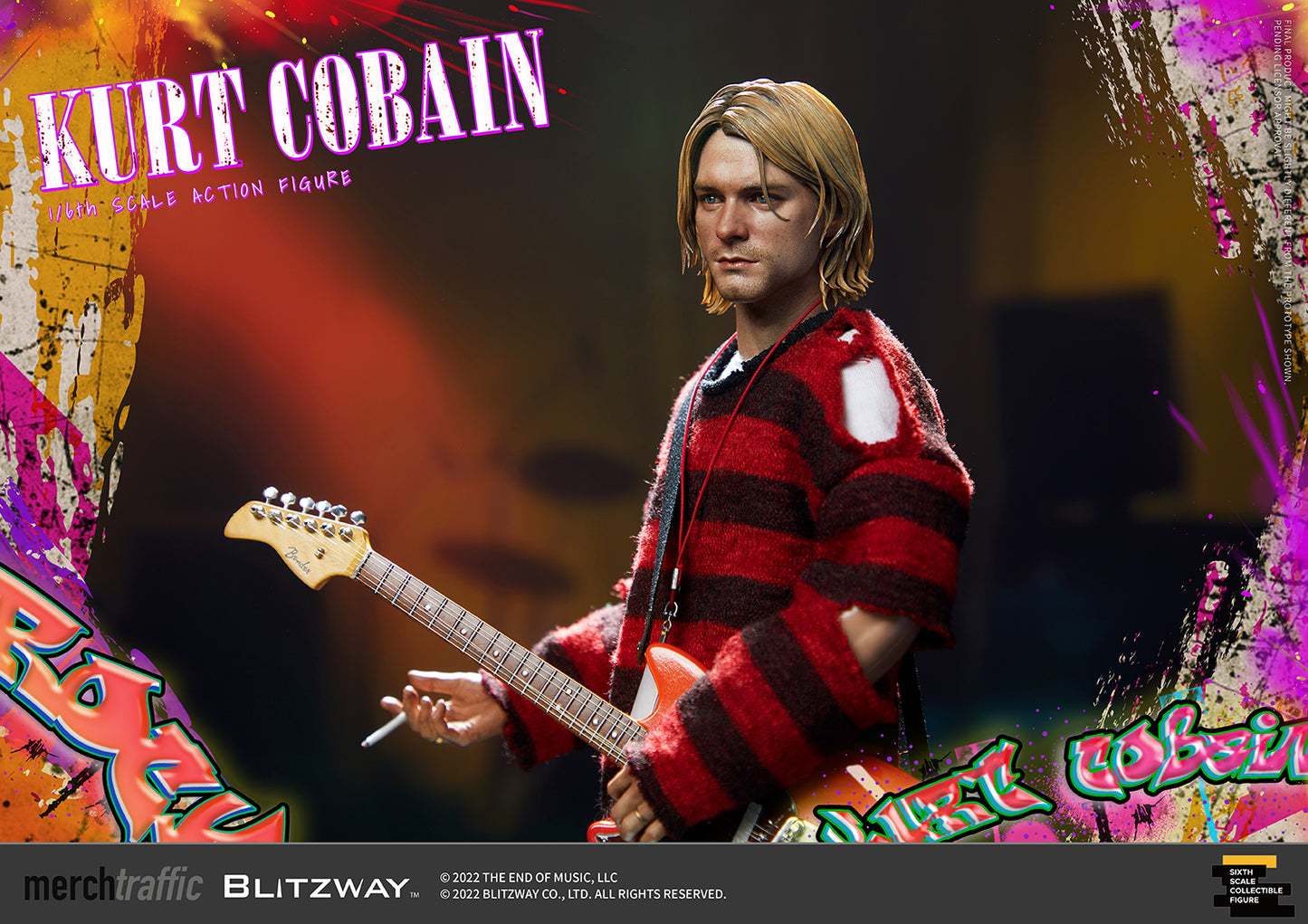 1/6 スケールアクションフィギュア カート・コバーン