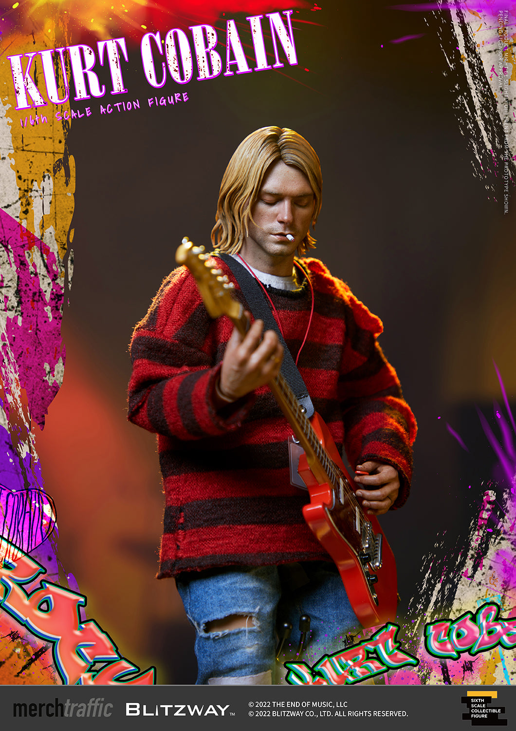 1/6 スケールアクションフィギュア カート・コバーン