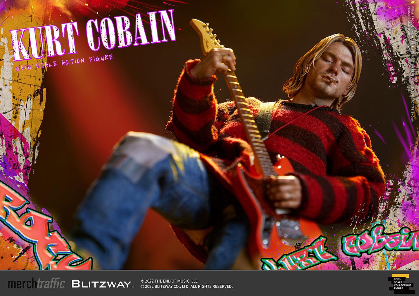 1/6 スケールアクションフィギュア カート・コバーン