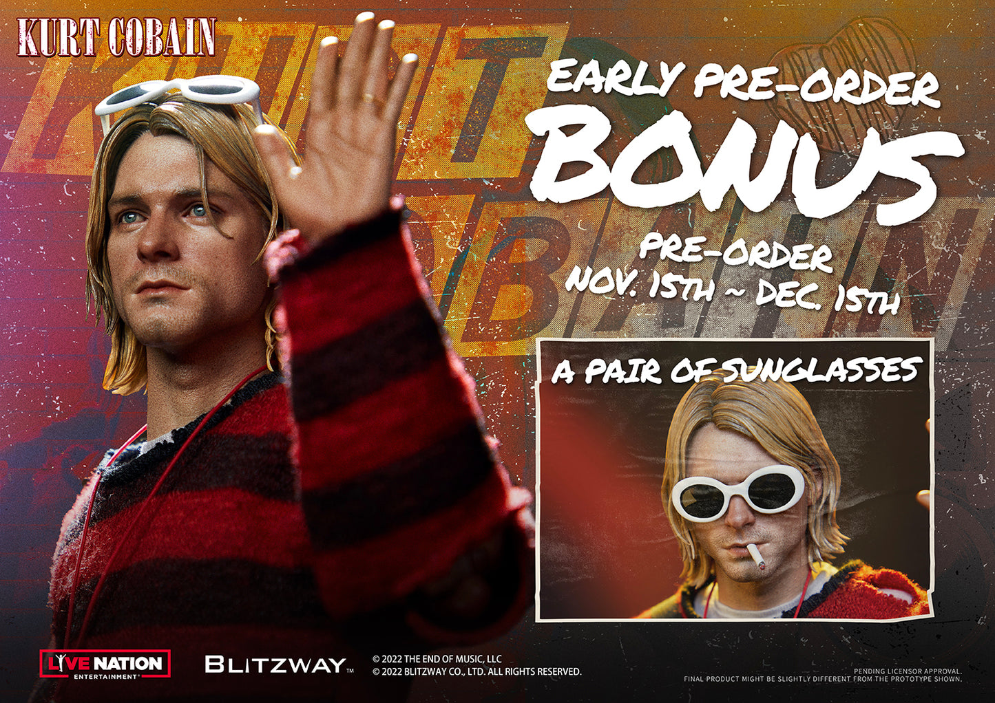 1/6 スケールアクションフィギュア カート・コバーン
