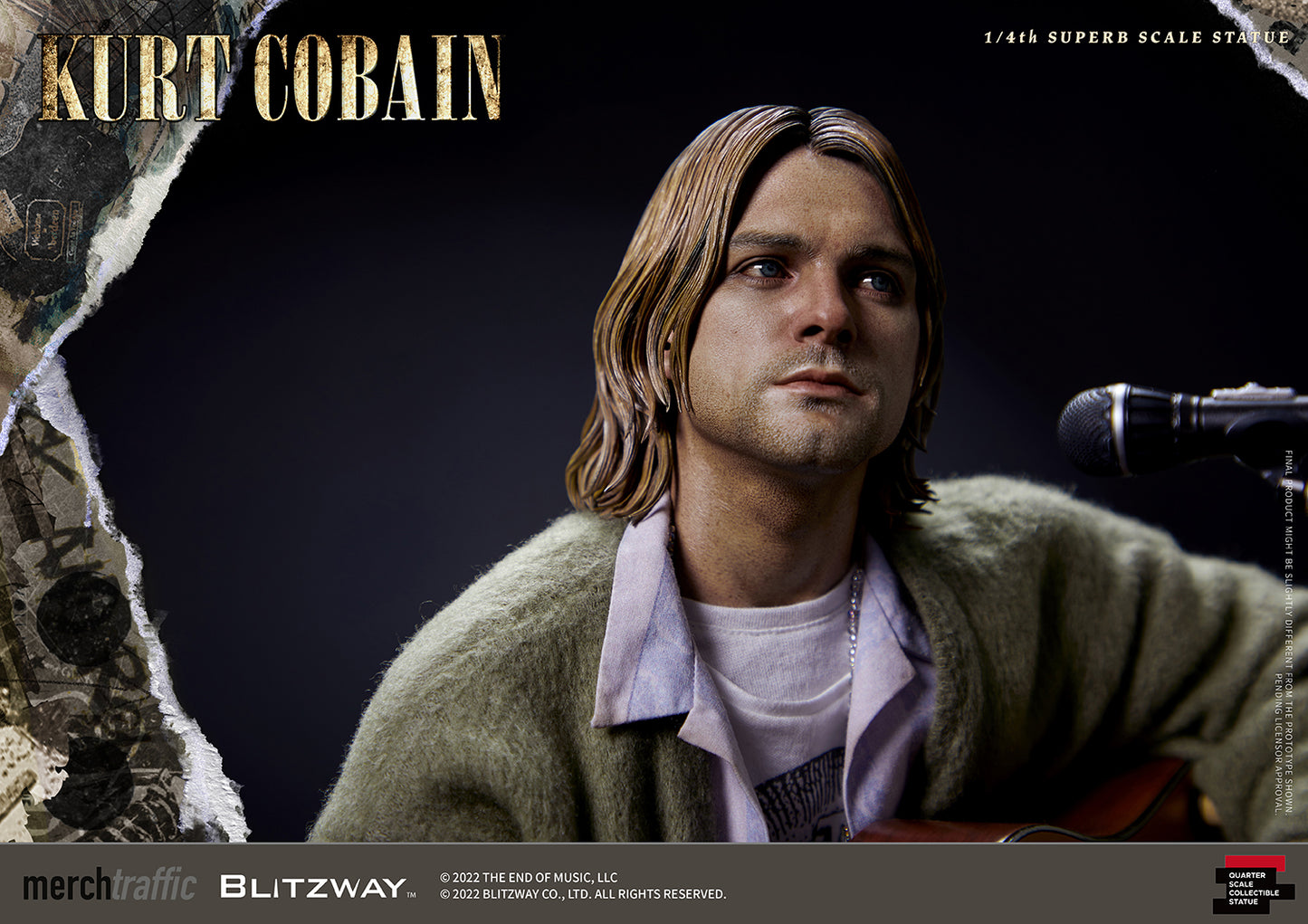 1/4 スパーブスケールスタチュー カート・コバーン