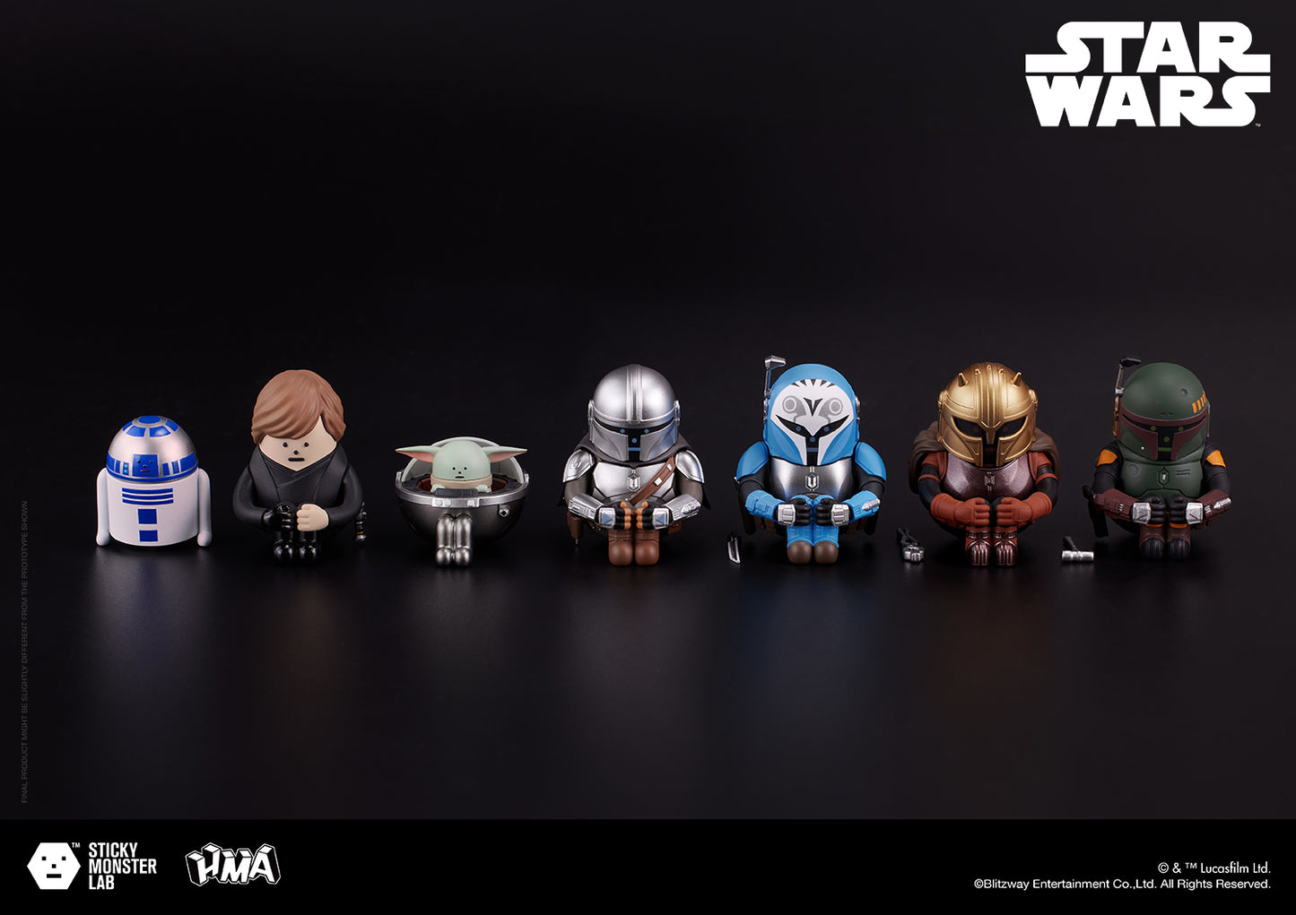 SML MINI-FIGURE BLIND BOX STAR WARS SERIES 02 'THE MANDALORIAN' (1BOX)