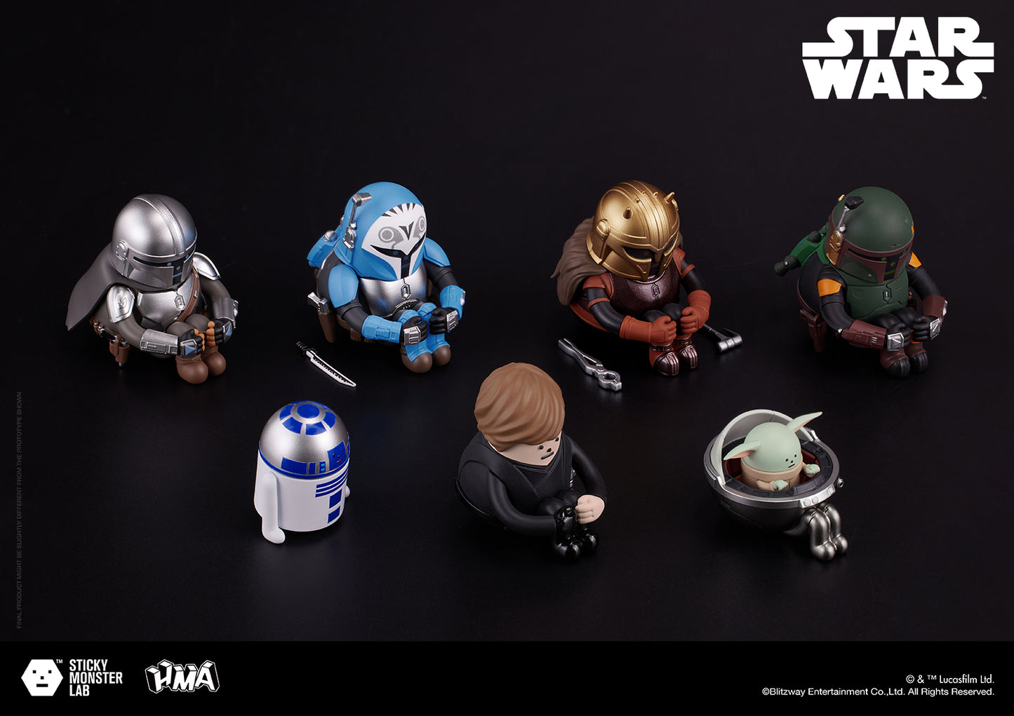 SML MINI-FIGURE BLIND BOX STAR WARS SERIES 02 'THE MANDALORIAN' (1BOX)