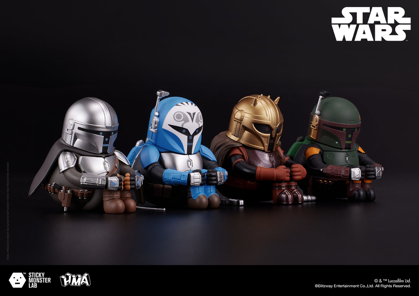 SML MINI-FIGURE BLIND BOX STAR WARS SERIES 02 'THE MANDALORIAN' (1BOX)