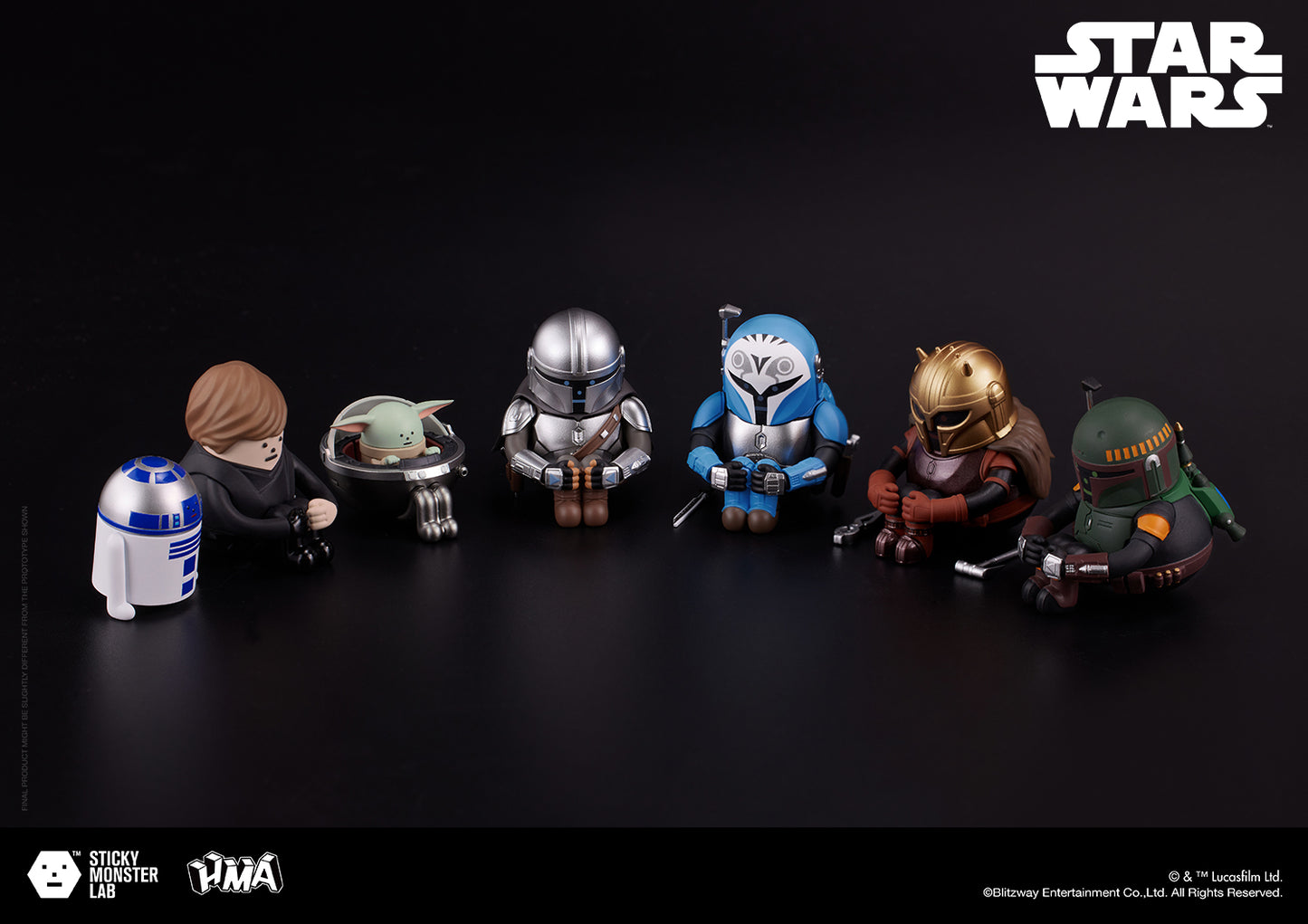 SML MINI-FIGURE BLIND BOX STAR WARS SERIES 02 'THE MANDALORIAN' (1BOX)