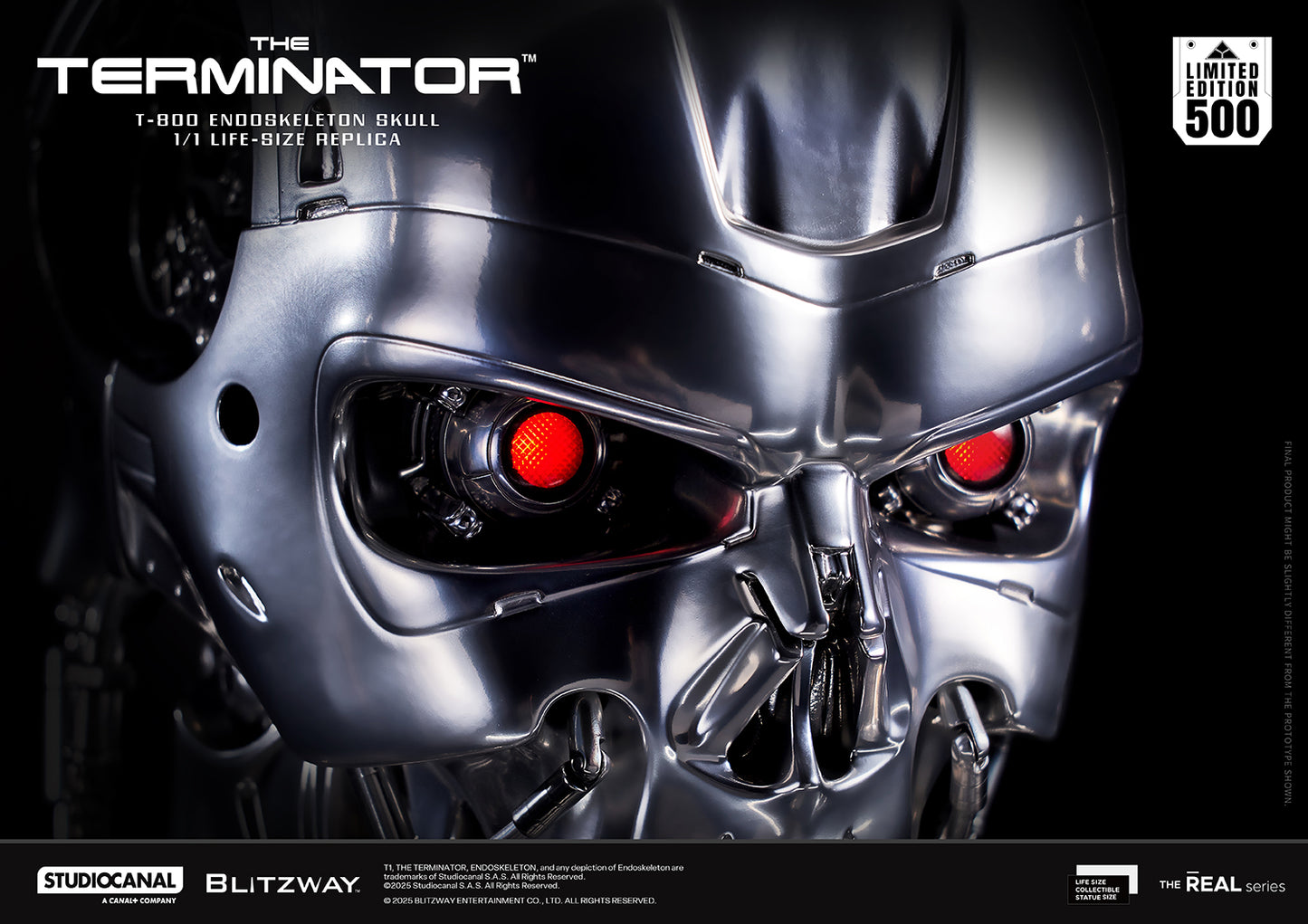 T-800 Endoskeleton Skull 1/1 ライフサイズレプリカ