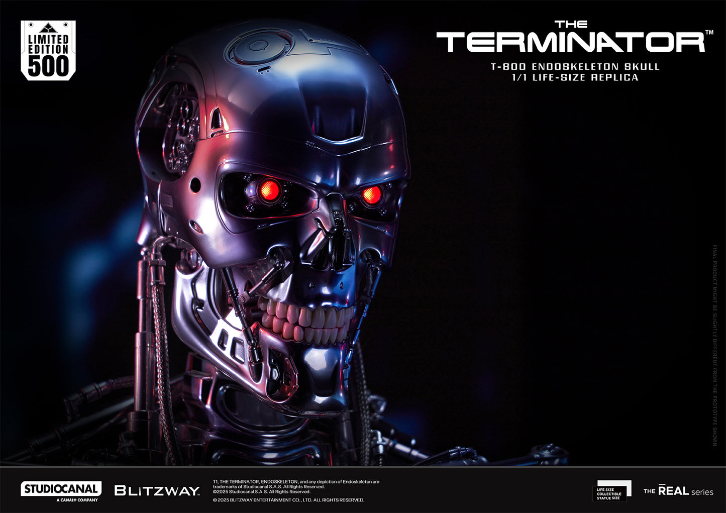 T-800 Endoskeleton Skull 1/1 ライフサイズレプリカ