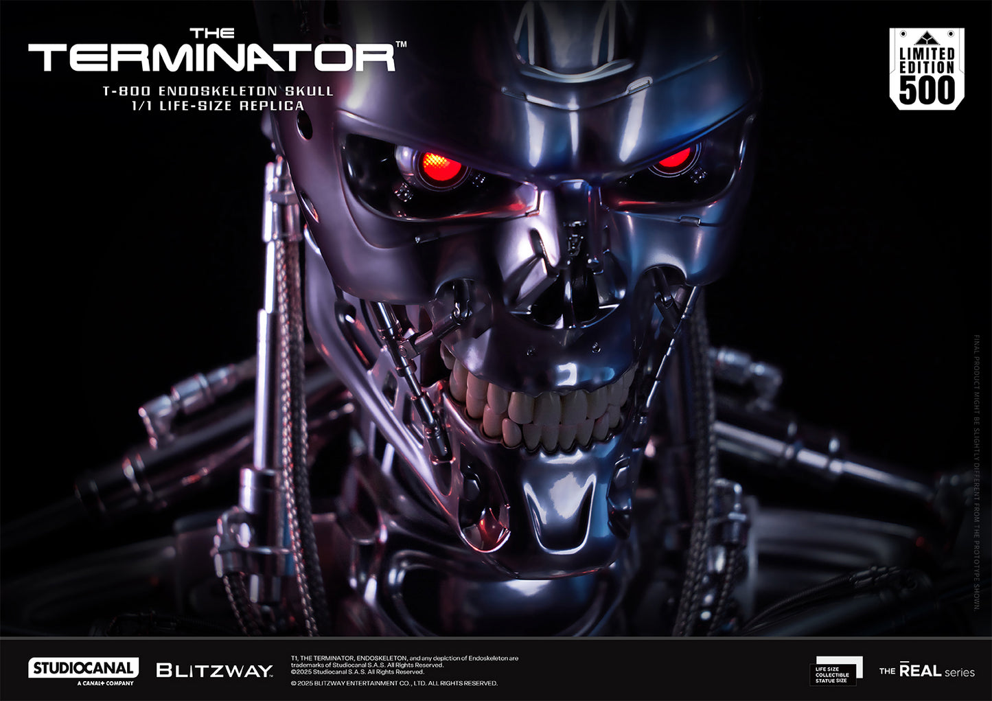 T-800 Endoskeleton Skull 1/1 ライフサイズレプリカ