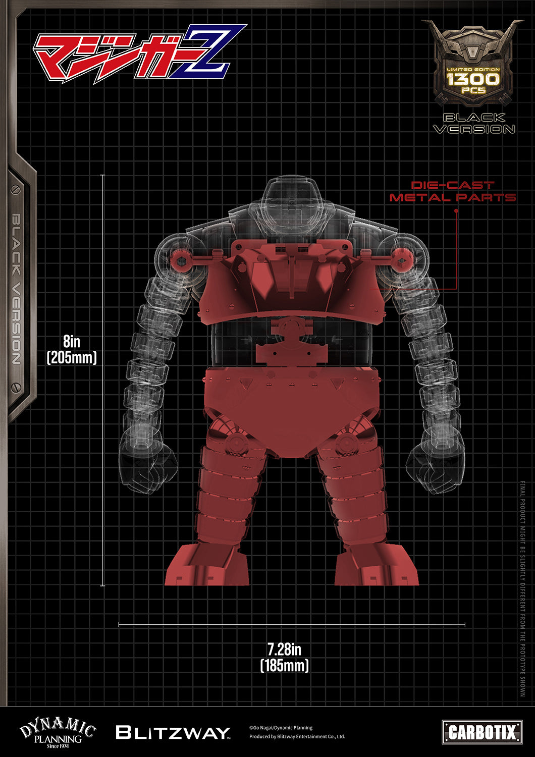 CARBOTIX ボスボロット (Black Ver.)